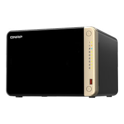 QNAP Ts-664-8G-Us 6 Bay High-Performance Desktop Nas \w Intel Celeron Quad-Core Processor, M.2 PCie Slots And Dual 2.5GBe (2.5G/1G/100M) Network