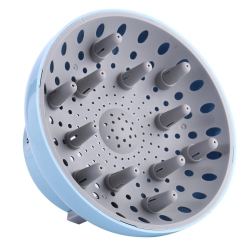 HLD Universal Hair Diffuser Adaptable for Blow Dryers With D-1.7-Inch to 2.6-Inch for Natural Curly Or Wavy Hair In Blue