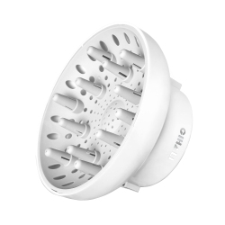 HLD Universal Hair Diffuser “Super Sturdy” 4.4-6.6 Cm for Natural Curly And Wavy Hair, Hair Dryer Attachment (Pearl White)