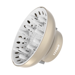 HLD Universal Hair Diffuser “Super Sturdy” 4.4-6.6 Cm for Natural Curly And Wavy Hair, Hair Dryer Attachment (Gold)