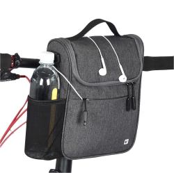 HLD Bike Basket Bicycle Handlebar Bag Front Frame Top Tube Storage Bag Mini Shoulder/hand Bag With Rain Cover