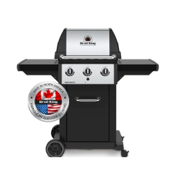 BROIL KING Monarch 320 3-Burner Propane Bbq In Stainless Steel/black