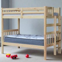 SCANICA Bunk Bed Natural Full Over Full End Ladder