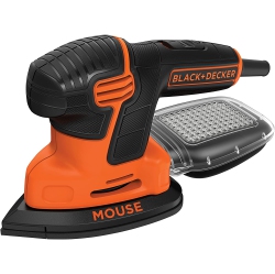 BLACKDECKER Black+Decker Detail Sander, 1.2 Amp, 16, 000 Opm, Compact Design, 3-Position Grip for Comfort, Includes Dust Collector, Corded (Bdems600)