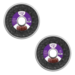 CHEFELITE - Set Of 2 Bundt Cake Pans, 9" Diameter, Non-Stick, Carbon Steel