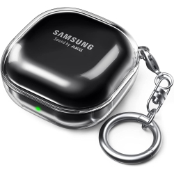 HLD Samsung Galaxy Buds 2 Pro Case / Galaxy Buds 2 Case / Galaxy Buds Pro Case / Galaxy Buds Live Case Transparent Cover Anti-Yellowing (Clear)