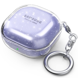 HLD Samsung Galaxy Buds 2 Pro Case / Galaxy Buds 2 Case / Galaxy Buds Pro Case / Galaxy Buds Live Case Transparent Cover Anti-Yellowing (Shine)