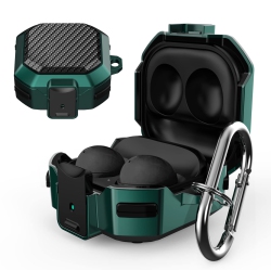 HLD Galaxy Buds Pro Case/galaxy Buds 2 Pro Case/galaxy Buds 2 Case/galaxy Buds Live Case \w Lock, Carbon Fiber Shockproof Cover for Galaxy Buds Pro
