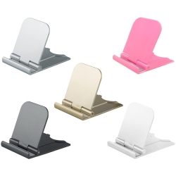 HLD 5 PCs Foldable Cell Phone Stands, Portable Phone Holder Universal Cellphone Desktop Cradle for Tablets, Reader, Mini Ipad, Smartphone