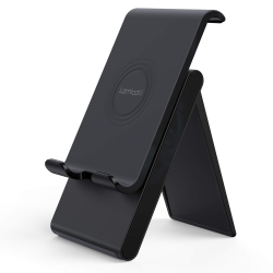 HLD Adjustable Cell Phone Stand - Foldable Portable Holder Cradle for Desk, Desktop Charging Dock Compatible \w Phone 12 Mini 11 Pro Xs Max Xr X 8 7