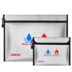 HLD Fireproof Document Bagfireproof Money Safe Document Bag 15 X11 & 9X7 Inches Set Non-Itchy Silicone Coated Fire Resistant Bag Fireproof Safe