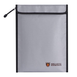 HLD Fireproof Document Bag (2000), 15”X 11” Waterproof And Fireproof Money Bag \w Zipper, Fireproof Safe Storage Pouch For