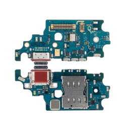 ESOURCE PARTS Replacement Charging Port Board \w Sim Card Reader Compatible for Samsung Galaxy S21 Plus (G996U) (North American Version) (Service