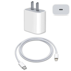 20W Type USB C Fast Wall Charger Power Adapter for iPhone 14 Pro Max iPhone 13 Pro Max iPhone 11 iPhone 12 PRO MAX iPad Air Mini iPad Pro + 1m USB-C to Lightning Cable