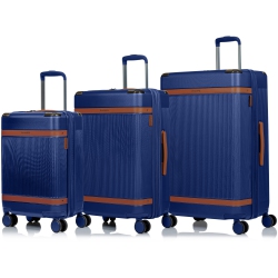 CHAMPS Vintage Air Collection 3 Piece Expandable Hardside Luggage Set