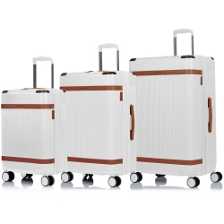CHAMPS Vintage Air Collection 3 Piece Expandable Hardside Luggage Set