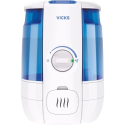 VICKS Filter-Free Coolrelief Cool Mist Humidifier, Medium Room, 1.2 Gallon Tank. Medicated Ultrasonic Humidifier for Baby/kids/adults, Works \w