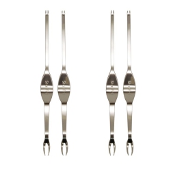 STARFRIT - Set Of 4 Seafood And Shellfish Forks, Ergonomic Design, Made Of Stainless Steel