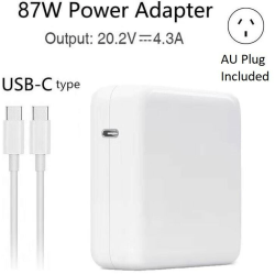 BATTERYMATE 30W 61W 87W USB-C Power Adapter Charger Type-C Macbook Pro Air Laptop