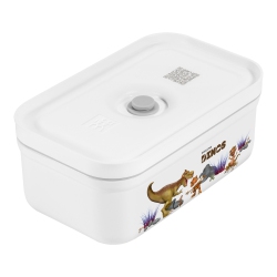 ZWILLING Dinos M Dinos Vacuum Lunch Box With Divider, Plastic, White-Grey