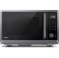 TOSHIBA 8-In-1 Countertop Microwave With Air Fryer Microwave Combo, Convection, Mute Function, 1.0 Cu.ft Stainless Steel - (Ml2-Ec10Sa) In Black
