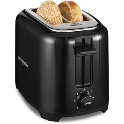 PROCTOR SILEX 22215Ps 2-Slice Extra-Wide Slot Toaster With Cool Wall, Shade Selector, Toast Boost, Auto Shut-Off And Cancel Button, Black