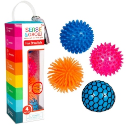 BE AMAZING TOYS - Sense And Grow - Four Stress Balls