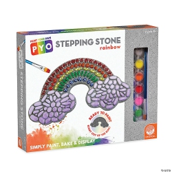 MINDWARE - Paint-Your-Own Stepping Stone - Rainbow