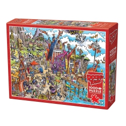 COBBLE HILL - Doodletown - Viking Village (1000-Piece Puzzle)