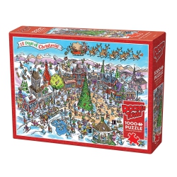 COBBLE HILL - Doodletown - 12 Days Of Christmas (1000-Piece Puzzle)