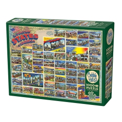 COBBLE HILL - Vintage American Postcards (1000-Piece Puzzle)