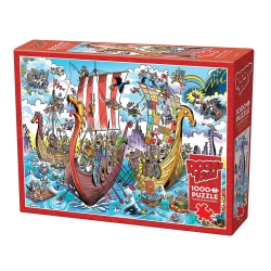 COBBLE HILL - Doodletown - Viking Voyage (1000-Piece Puzzle)