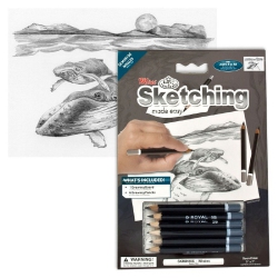 ROYAL BRUSH Royal & Langnickel(R) Sketching Made Easy Kit 5"x7"-Whales