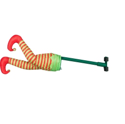 MR. CHRISTMAS Animated Kicking Elf Christmas Tree Decoration - Motion Activated