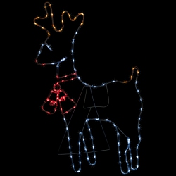 NORTHLIGHT 36" Lighted Standing Reindeer Silhouette Outdoor Christmas Decor