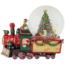 NORTHLIGHT Elf Train Musical Christmas Snow Globe - 8