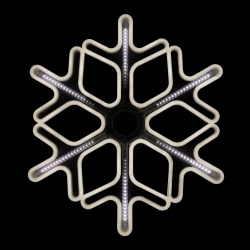 NORTHLIGHT Lighted Cascading Snowflake Outdoor Christmas Decoration - 16" - Clear Lights