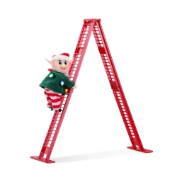 MR. CHRISTMAS Mini Super Climbing Elf Decoration