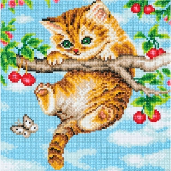 CRYSTAL ART - Ca Kit (Medium) - Cherry Kitten