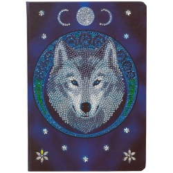 CRYSTAL ART - Ca Notebook - Lunar Wolf