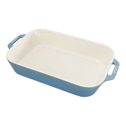 STAUB Ceramique 4.4 L Ceramic Rectangular Oven Dish, Ancient-Turquoise