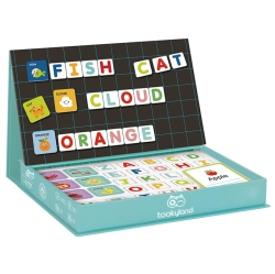 TOOKYLAND Alphabet Learning Magnetic Toy - 151PCs - Spelling And Writing Abc Game \w Letter Magnets And Flashcards, for Preschool Kids And Toddlers