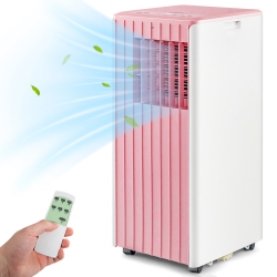 COSTWAY 10000 Btu Portable Air Conditioner 3-In-1 Ac Unit With Cool Dehum Fan Sleep Mode
