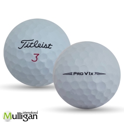 MULLIGAN GOLF BALLS 48 Titleist Pro V1X 2020 5A Recycled Used Golf Balls In White