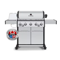 BROIL KING Baron S590 Pro Ir 50, 000 Btu 5-Burner Propane Gas Grill With Infrared Side Burner And Rotisserie
