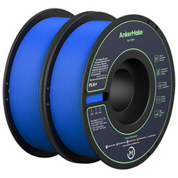 Ankermake Printing 2kg PLA+ Filament - 2 Pack - Blue