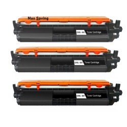 MAX SAVING - 3Pk Crg 051 Compatible Toner Cartridge for Canon 051 (2168C001) Canon Imageclass Printer, Canon051