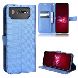HLD Case for Asus Rog Phone 6 Leather Case Cover, Pu Leather Flip Cover Case for Asus Rog Phone 6 Pro Case Cover In Blue