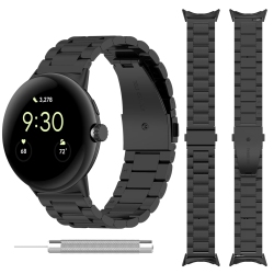 HLD Compatible With Google Pixel Watch Band, Stainless Steel Sport Replacement Strap Bracelet Band for Google Pixel Watch In Multicolor