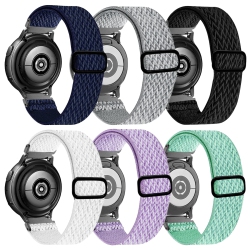 HLD 20MM Stretchy Bands Compatible \w Samsung Galaxy Watch 5/4 40MM 44Mm/watch 5 Pro 45Mm/watch 4 Classic 42MM 46Mm, Nylon Strap for Galaxy Active 2